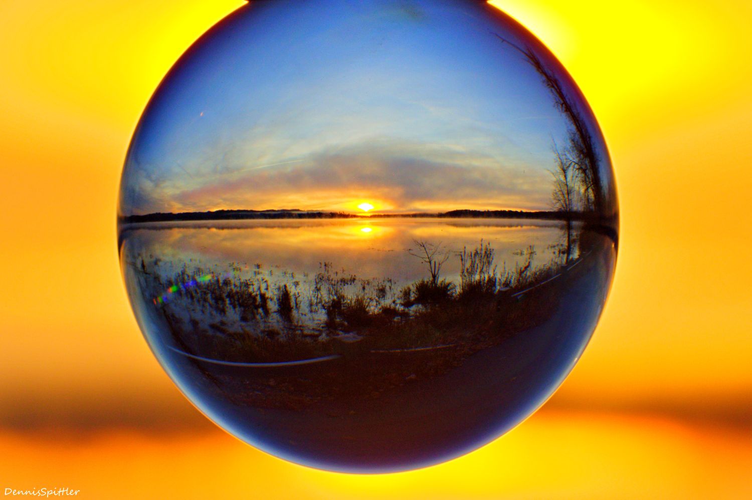 A World Within — Crystal Ball Sunset Photography Print | EL Photography
