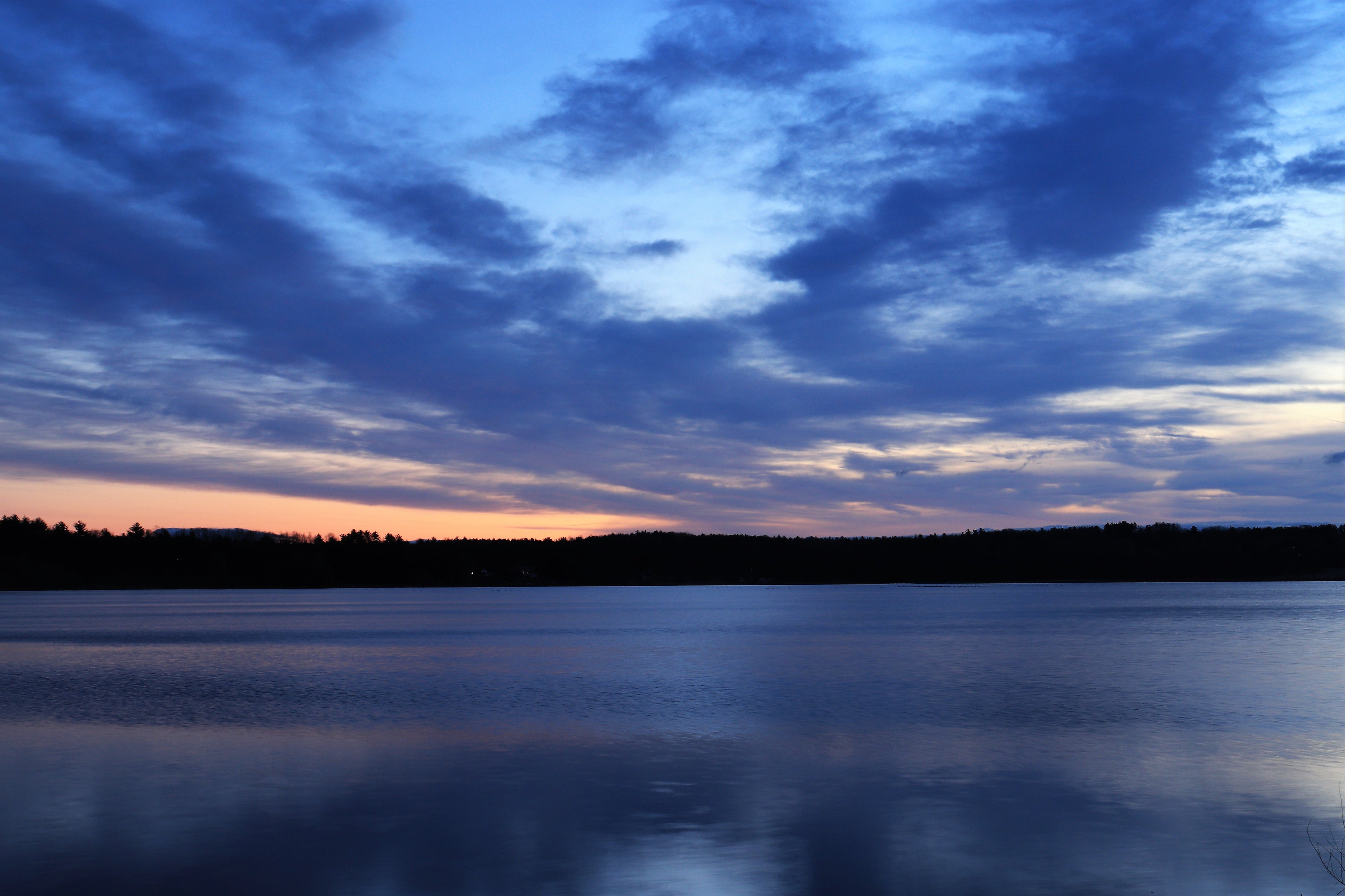 Sunset Photography Print Blue Sky Nature Wall Art